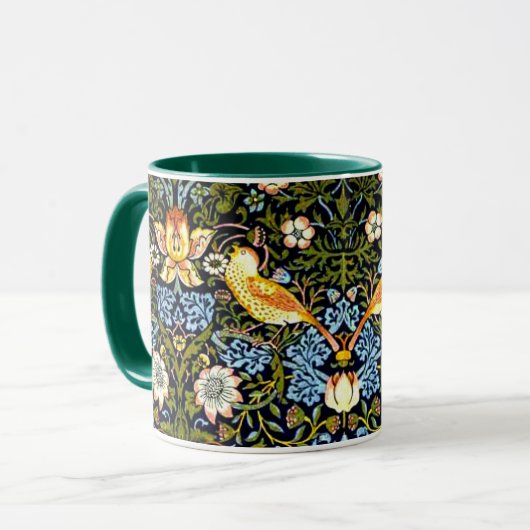William Morris - Strawberry Thief Tasse (Vorderseite Links)