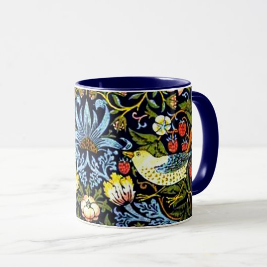 William Morris - Strawberry Thief Tasse (VorderseiteRechts)