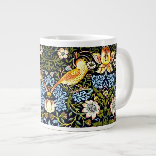 William Morris - Strawberry Thief Tasse (Vorderseite Rechts)