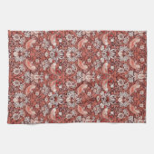 William Morris Strawberry Thief Terrakotta-Vogel Geschirrtuch (Horizontal)