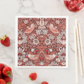 William Morris Strawberry Thief Terrakotta-Vogel Serviette (Beispiel)
