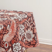 William Morris Strawberry Thief Terrakotta-Vogel Tischdecke (Beispiel)