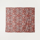 William Morris Strawberry Thief Terrakotta-Vogel Wandteppich (Vorderseite (Horizontal))