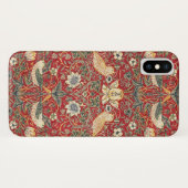 William Morris Strawberry Thief Textilmuster Case-Mate iPhone Hülle (Rückseite (Horizontal))