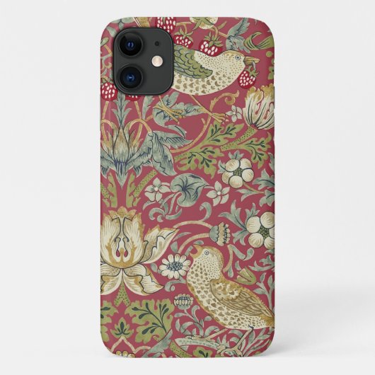 William Morris Strawberry Thief Textilmuster Case-Mate iPhone Hülle (Rückseite)