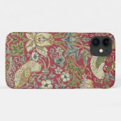William Morris Strawberry Thief Textilmuster Case-Mate iPhone Hülle (Rückseite (Horizontal))
