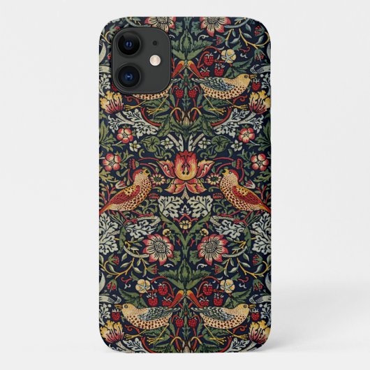 William Morris Strawberry Thief Textilmuster Case-Mate iPhone Hülle (Rückseite)