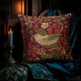 William Morris Strawberry Thief Throw Kissen