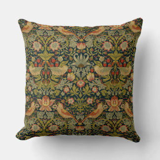 William Morris: Strawberry Thief Throw Kissen