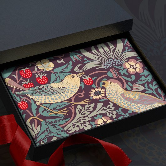 William Morris Strawberry Thief Tissue Paper Seidenpapier