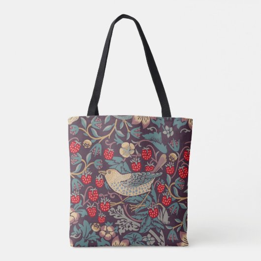 William Morris Strawberry Thief Tote Bag Tasche (Rückseite)