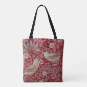 William Morris Strawberry Thief Tote Bag Tasche (Rückseite)