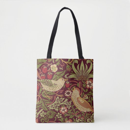 William Morris Strawberry Thief Tote Bag Tasche (Vorderseite)