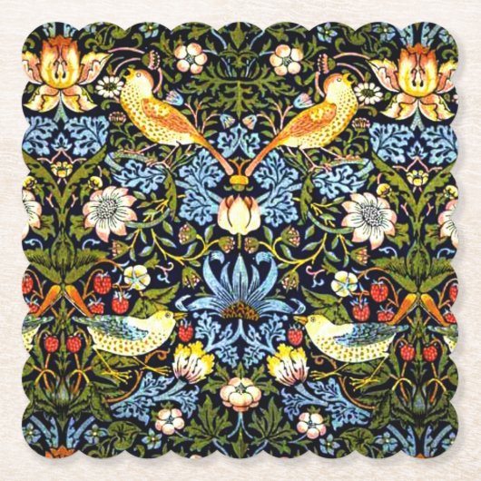 William Morris - Strawberry Thief, Untersetzer (Vorderseite)