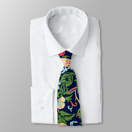 William Morris Strawberry Thief Verziert Krawatte (Gebunden)