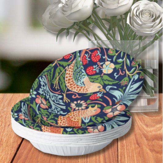 William Morris Strawberry Thief Verziert Pappteller