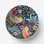 William Morris Strawberry Thief Verziert Pappteller (Vorderseite)