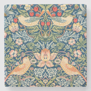 William Morris Strawberry Thief Vintage Kunst Steinuntersetzer