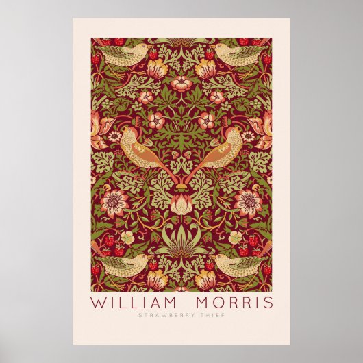William Morris Strawberry Thief Wall Art Poster (Vorne)