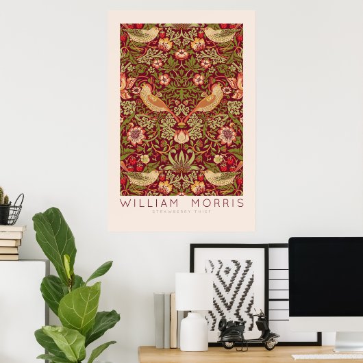 William Morris Strawberry Thief Wall Art Poster (Heimbüro)