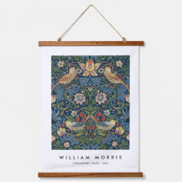 William Morris Strawberry Thief Wandteppich Mit Holzrahmen