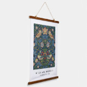 William Morris Strawberry Thief Wandteppich Mit Holzrahmen (Gewinkelt)