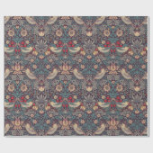 William Morris Strawberry Thief Wrapping Paper Geschenkpapier (Flach)