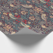 William Morris Strawberry Thief Wrapping Paper Geschenkpapier (Ecke)