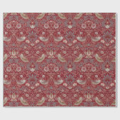 William Morris Strawberry Thief Wrapping Paper Geschenkpapier (Flach)