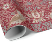 William Morris Strawberry Thief Wrapping Paper Geschenkpapier (Rolleneckpunkt)