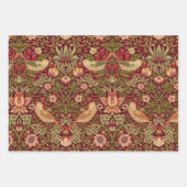 William Morris Strawberry Thief Wrapping Paper Geschenkpapier Set (Vorderseite 3)