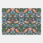 William Morris Strawberry Thief Wrapping Paper Geschenkpapier Set (Vorderseite 2)