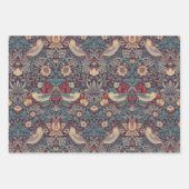 William Morris Strawberry Thief Wrapping Paper Geschenkpapier Set (Vorderseite 2)