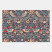 William Morris Strawberry Thief Wrapping Paper Geschenkpapier Set (Vorderseite)