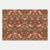 William Morris Strawberry Thief Wrapping Paper Geschenkpapier Set (Vorderseite 2)