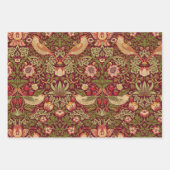 William Morris Strawberry Thief Wrapping Paper Geschenkpapier Set (Vorderseite)
