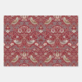 William Morris Strawberry Thief Wrapping Paper Geschenkpapier Set (Vorderseite 2)