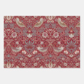 William Morris Strawberry Thief Wrapping Paper Geschenkpapier Set (Vorderseite)