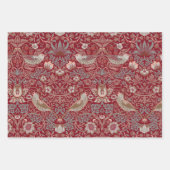 William Morris Strawberry Thief Wrapping Paper Geschenkpapier Set (Vorderseite 3)