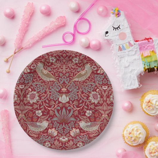 William Morris Strawberry Thief Wrapping Paper Pappteller (Party)