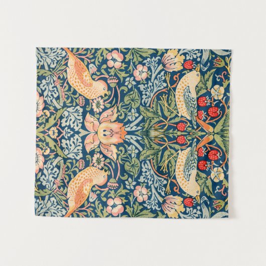 William Morris Strawberry Wandteppich (Vorderseite (Horizontal))