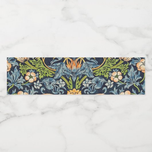 William Morris Strawberry Wasserflaschenetikett (Einzelnes Label)