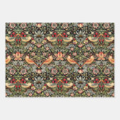William Morris Strawberry Wrapping Paper Sheets Geschenkpapier Set (Vorderseite)