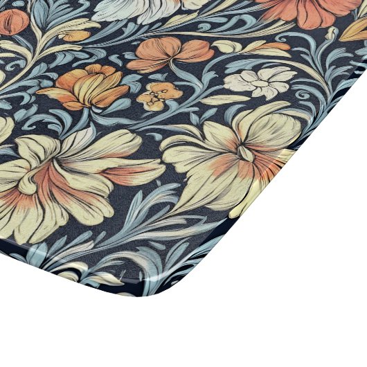 William Morris style floral acanthus pattern Schneidebrett (Ecke)