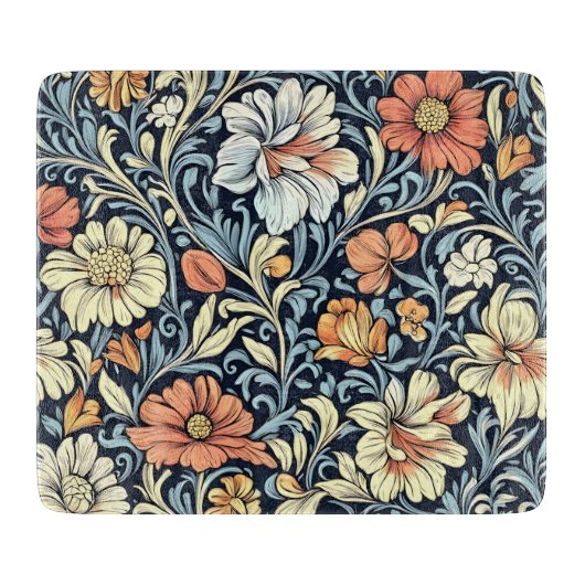 William Morris style floral acanthus pattern Schneidebrett (Vorderseite)