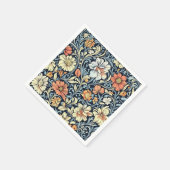 William Morris style floral acanthus pattern Serviette (Ecke)