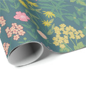 William Morris Style Spring Garden Blumenmuster Geschenkpapier (Rolleneckpunkt)