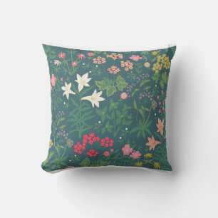 William Morris Style Spring Garden Blumenmuster Kissen
