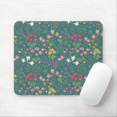 William Morris Style Spring Garden Blumenmuster Mousepad (Mit Mouse)