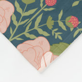 William Morris Style Strawberry Diief Floral Fleecedecke (Ecke)
